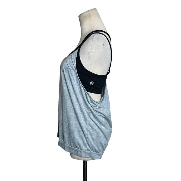 Athleta gray black build in bra tank top size small - Picture 7 of 9